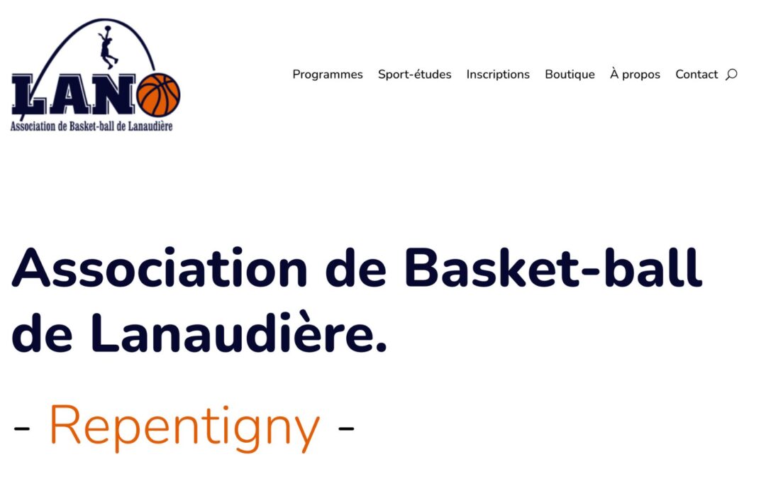 Refonte du site Internet de LANO, Association de Basket-Ball de Lanaudière